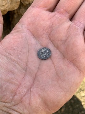 Roman Republic Coin BC - Head of Jupiter.